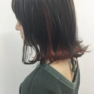 ショート カラー ヘアアレンジ ニシオカ タクヤのヘアスタイル