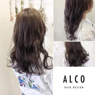 セミロング カラー ワタイショウタ 髪質改善✨眉毛サロンのヘアスタイル