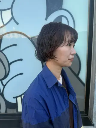 ミディアム デジタルパーマ/ ウェーブパーマ/神野のヘアスタイル