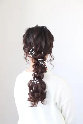 セミロング ヘアアレンジ i.GINZA所属・似合わせショート広瀬 和輝のヘアスタイル