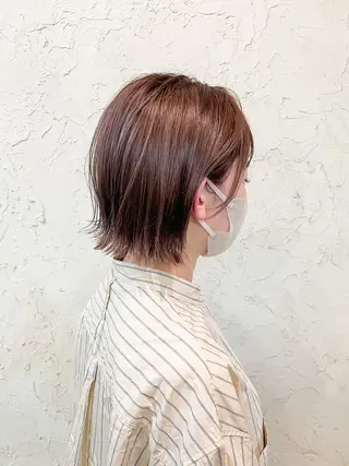ショート カラー NALU藤沢所属・藤沢NALU/透明感 カラー/アノウタカシのヘアスタイル