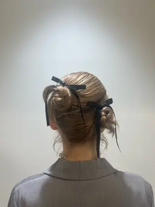 ミディアム ブリーチカラー特化 美容師/𝕐𝕌𝕀のヘアスタイル