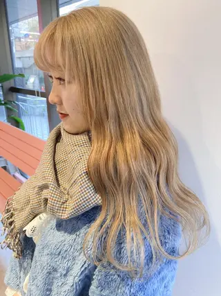 ロング カラー ヘアアレンジ レイヤーカット指名 No.1💖マユカのヘアスタイル