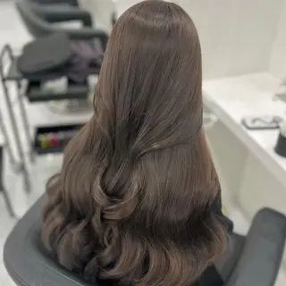 ロング カラー ヘアアレンジ 透明感ラベンダー💗 SHOのヘアスタイル