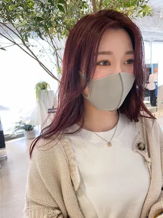 セミロング カラー STAN WOOD所属・似合わせcut 🔥yutakaのヘアスタイル