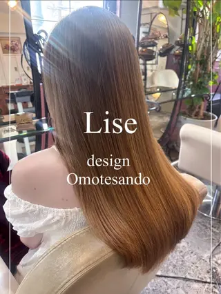 ロング カラー ヘアアレンジ メンズ 表参道Lise おおいしおりのヘアスタイル