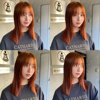 ミディアム カラー shiori/暖色/ レイヤー/似合わせのヘアスタイル