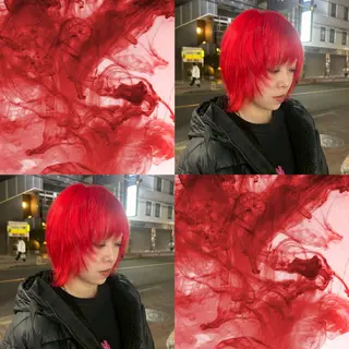 ショート カラー mina by ONE's KYOGOKU所属・🐺派手髪∔シャギー SEKIKAWA🐺のヘアスタイル