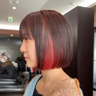 ショート カラー ハイトーン/ ウルフ/suzuhaのヘアスタイル