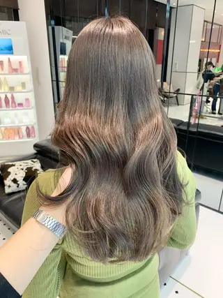 セミロング カラー ハッシュカット/ハイ トーン/MANAMIのヘアスタイル