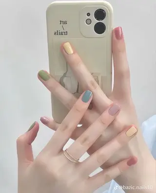 カラー chip nailのネイルデザイン