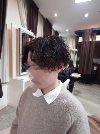 パーマ メンズ 田村 猛のヘアスタイル