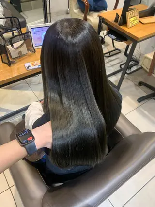 ロング soëll所属・🤍そぶえ　ゆうな/ 暖色カラー/縮毛矯正のヘアスタイル