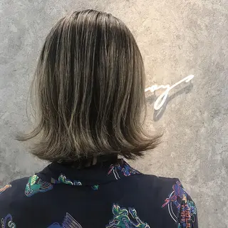 ミディアム 所渉/韓国レイヤー /ウルフカットのヘアスタイル