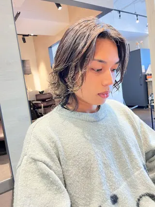 パーマ メンズ Hair&Makeup Ke' International　神楽坂所属・坂庭 千風のヘアスタイル