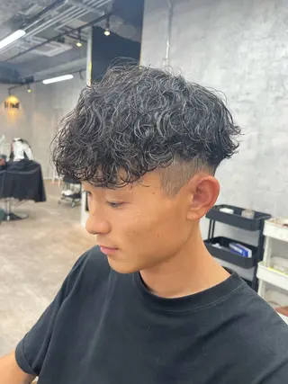 ミディアム パーマ メンズ ✨メンズ支持率no1 野上✨のヘアスタイル