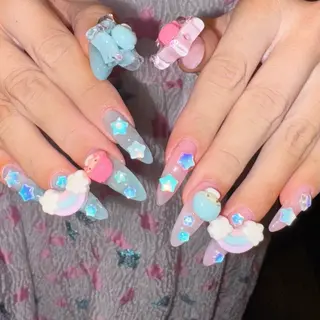 ネイル RIEKO🍒 ワンホン♡推しネイルのネイルデザイン