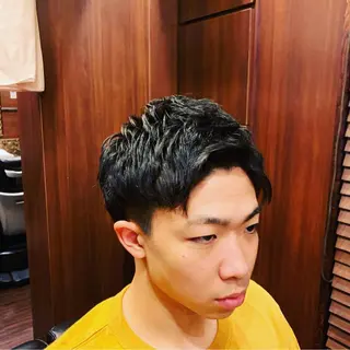 ショート メンズ ヒロ銀座 バーバーショップ神楽坂所属・ひらお あおとのヘアスタイル