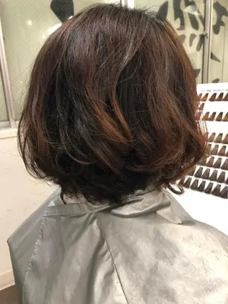 ショート パーマ 芝田 望優のヘアスタイル