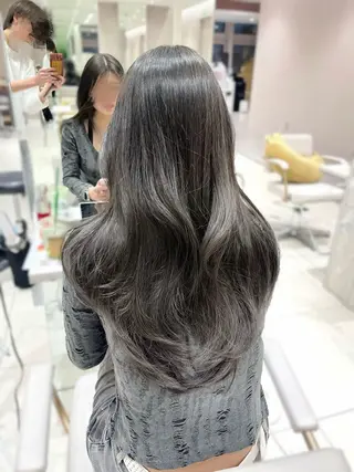 ロング 透明感カラー/似合わ せ前髪/柴田礼空のヘアスタイル