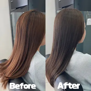 ロング YASU🍎CUT 赤系カラー/ヘアケアのヘアスタイル