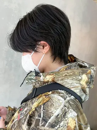 ショート カラー パーマ ヘアアレンジ ITbyALBUM 下北沢店のヘアスタイル