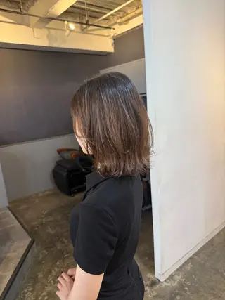 ミディアム 縮毛矯正/レイヤー カット⭐️SHOTAのヘアスタイル