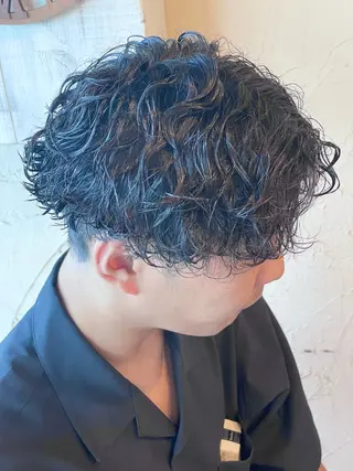 ショート カラー パーマ メンズ メンズ特化/パーマ指 名No.1/百瀬太郎のヘアスタイル