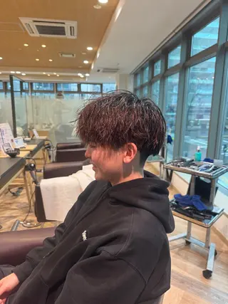 ショート メンズ メンズ特化/ センターパート/八谷のヘアスタイル