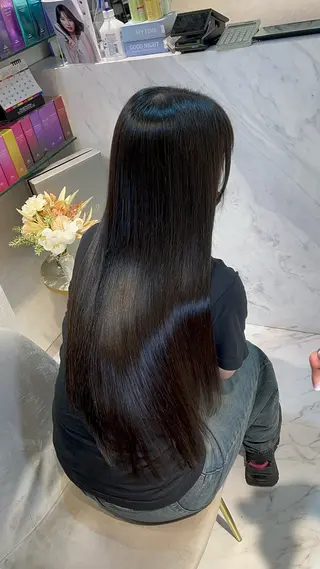 ロング カラー ヘアアレンジ 新宿.全国4位美髪師 taka髪質改善のヘアスタイル