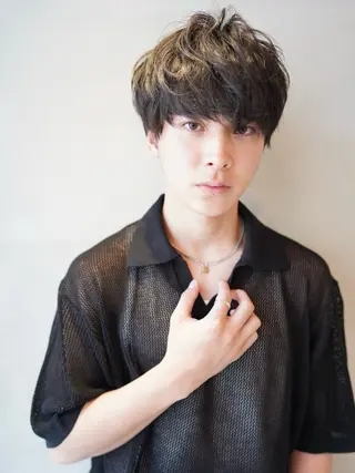 メンズ 横浜/ショート/ レイヤーカットのヘアスタイル