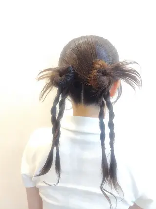 ロング LUXbe博多バスターミナル店所属・澤田 あきのヘアスタイル