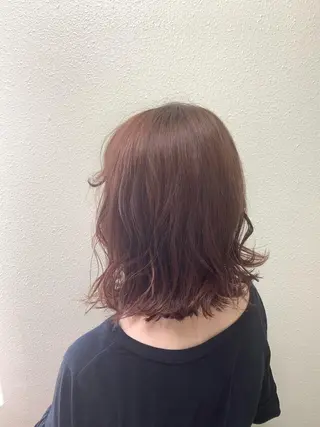 ミディアム カラー パーマ ヘアアレンジ メンズ キッズ ネイル マツエク・マツパ 韓国ボブ/髪質改善 ニュアンス特化RYOのヘアスタイル