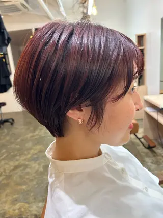 ショート カラー スギ リンカのヘアスタイル