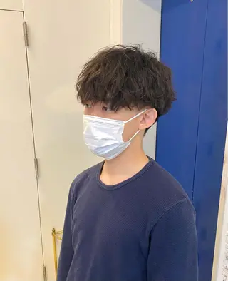 ショート パーマ メンズ JINKIメンズ特化 メンズカットパーマのヘアスタイル