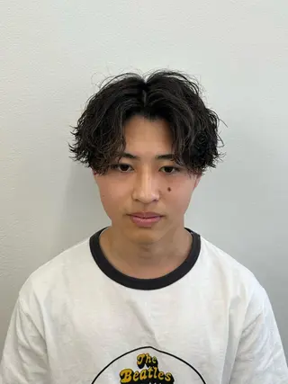 ショート パーマ メンズ 33【SASA】OSAKA【ササ】所属・✂︎メンズパーマ✂︎ 伊藤秀真のヘアスタイル