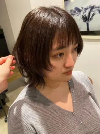 ミディアム 暖色艶カラー♥️ nagi♥️のヘアスタイル