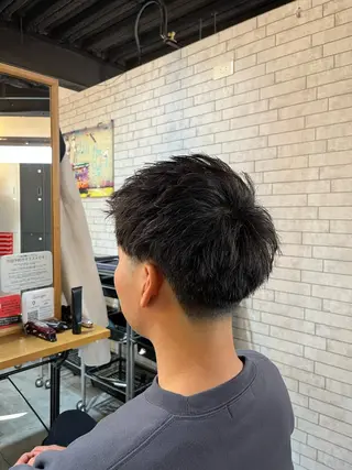 ショート パーマ メンズ 海外風メンズ🇺🇸 💈N.Yuto💈のヘアスタイル
