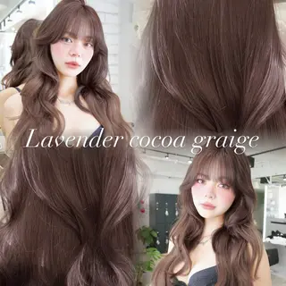 ロング ナナ♡レイヤーカット ♡似合わせカラーのヘアスタイル
