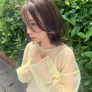 ミディアム カラー 💎髪質改善/縮毛 💎メンズカット石尾のヘアスタイル