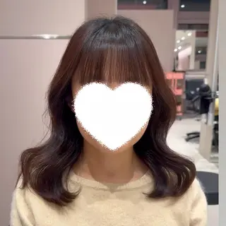 ミディアム パーマ 内田 志乃のヘアスタイル