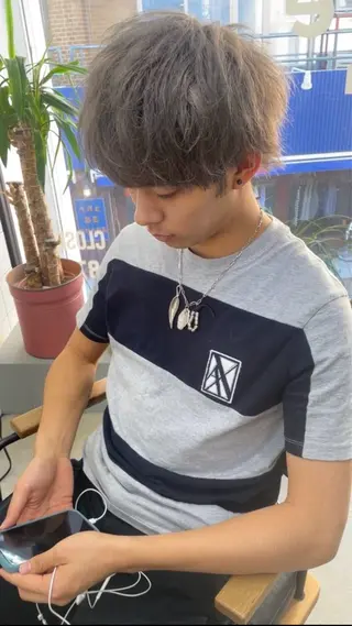 カラー メンズ メンズ専門サロン wokeのヘアスタイル