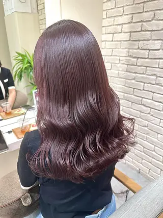 セミロング 髪質改善&ヘアケア 永山若奈のヘアスタイル