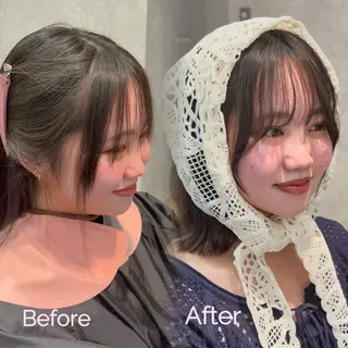 ミディアム 🤍韓国ヘア/ 楓🤍のヘアスタイル