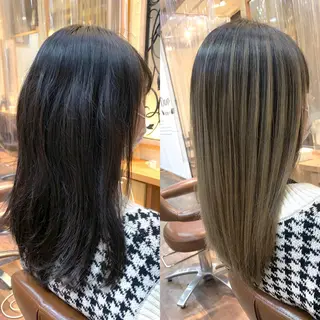 セミロング カラー パーマ ヘアアレンジ メンズ キッズ ネイル マツエク・マツパ 髪質改善 艶髪🔵ﾌｾﾅｵﾔのヘアスタイル