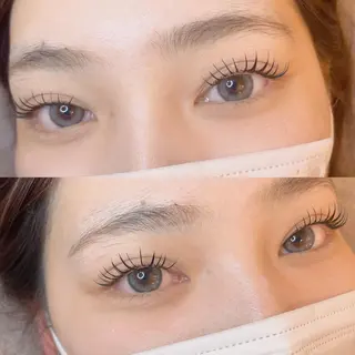 セミロング カラー パーマ ヘアアレンジ メンズ キッズ ネイル マツエク・マツパ アイブロウ Cupidトップ アイリスト石川のマツエク・マツパデザイン