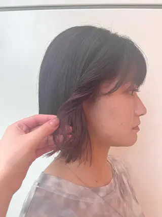 ミディアム カラー くさかみさき🌼暖色 /耳つぼ/オタク🌼のヘアスタイル