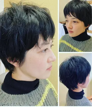 ショート Enne所属・ヤマモト ヒロミのヘアスタイル