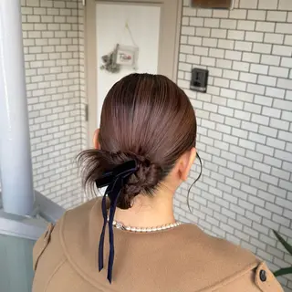 ミディアム ヘアアレンジ 褒められヘアメイク /‎ボブ女子🐶みおのその他イメージ