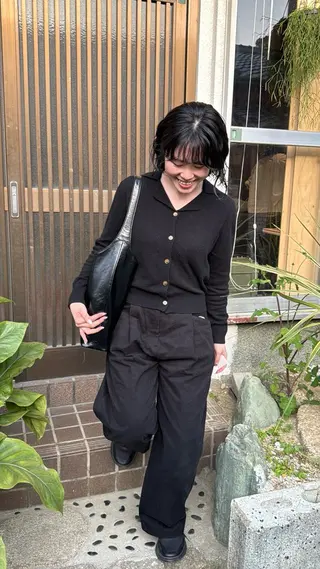 ショート パーマ 似合わせカット / 地毛風ストレートのヘアスタイル